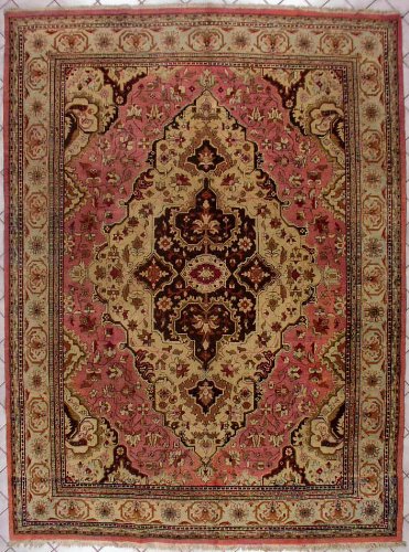 8x12 ROSE ANTIQUE 1900 AGRA ORIENTAL AREA RUG 