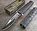 TAC FORCE Black Spring Assisted Open SAWBACK BOWIE Tactical