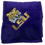 LSU Tigers Embroidered Fleece Throw (50 x 70-inch)