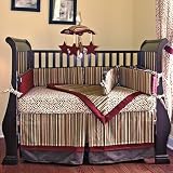 Hoohobbers 4-Piece Crib Bedding, Tabasco