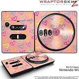 DJ Hero Skin Kearas Hearts on Pink fits Nintendo Wii DJ Heros (DJ HERO NOT  ....
