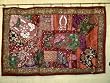 Vintage Bridal Red Exotic India Bead Tapestry Wall Hanging Throw 70
