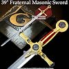 39" Fraternal Masonic Sword Templar Knight Freemasonry