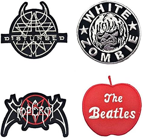 Set 4 Pcs For Less Music Rock Band Fan Iron on Embroidered Patches 52