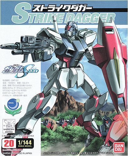 Gundam Seed 20 Strike Dagger - Mobile Suit - GAT-01 1/144 Scale Model Kit --Japanese Imported!