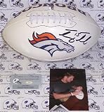Tim Tebow Autographed/Hand Signed Denver Broncos Logo Football