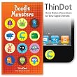 ThinDot Home Button Decals for iPad, iPhone and iPod Touch "Doodle Monsters"