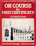 On course for first certificate