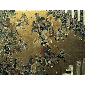 Reproduction d'Art: Japanische Geschichte "Siege of Osaka 1615 / Japanese screen" 105 x 80
