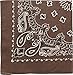 ARMYU Classic Trainmen Paisley Bandanas, Military Army Head Scarf Do-rag Cotton Bandanna (Brown - 22