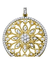 0.48CTW DIAMOND CIRCLE PENDANT