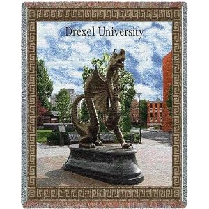 Drexel Univ Throw - 70 x 54 Blanket Throw - Drexel Dragons