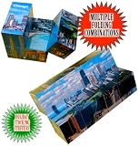 Folding Puzzle Cube Desk Accessory - Chicago , Illinois Themed
