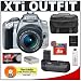 Canon Digital Rebel XTi 10.1MP Digital SLR Camera (Silver) + Canon EF-S 18-55mm Lens [Outfit] + BG-E3 Grip + 8GB Card + NB-2LH Battery + Accessory Kit