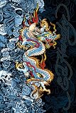 Empire 331458 Ed Hardy - Blue Dragon - Trends Poster Plakat Druck - 61 x 91.5 cm