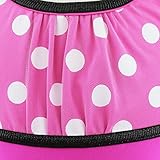 YiZYiF Christmas Outfits Girls Minnie Mouse Halloween Ballet Tutu Dress Headband Hot Pink 4T