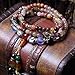 6mm Natural Colorful Crystal Quartz Beads Buddhist Prayer Mala Necklace Bracelet
