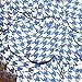 Sequin Blue Silver Houndstooth Pattern Metallic Round 30mm Couture Loose Paillettes