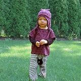 Sckoon Organic Cotton Baby Wa-Tee Azuki Bean & Black Monkey Pants Set