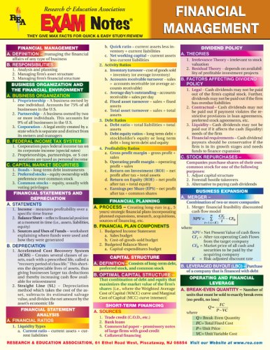 EXAMNotes for Financial Management (EXAMNotes)