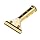 Unger GS000 Golden Clip Window Pro Brass Squeegee Handle with Screw Lock