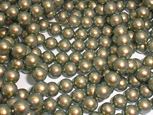 6mm Round Swarovski Crystal Iridescent Green Pearls (5810) Package of 50