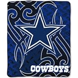 Dallas Cowboys NFL Royal Plush Raschel Blanket (Tattoo Series) (50x60)