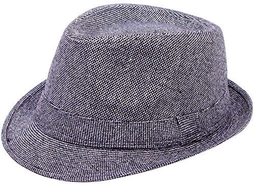 Men's Fedora Hat Wide Brim Classical Thick for Autumn Cap