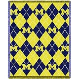 University of Michigan Wolverines Throw Blanket Woven Afghan 69 x 48 [Misc.]