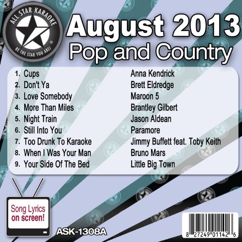 Anna Kendrick - All Star Karaoke August 2013 Pop and Country Hits A (ASK-1308A) - Zortam Music