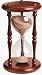 River City Clocks 60 Minute Wood Hourglass Timer with Cherry Finish - 9 Inches Tall - Model # 960C