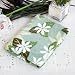 [Palm Leaf] Japanese Coral Fleece Baby Throw Blanket (26 by 39.8 inches)