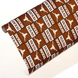 NCAA Texas Longhorns Spirit Block Wrapping Paper