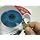 JoolTool Scotch-Brite Blue Radial Bristle Brush Assembled with Plastic Tapered Mandrel Hub, Grit 400