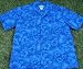Apparel : Hawaiian shirt Blue / Blue Flower