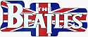 The Beatles - Logo on British UK Flag - Large Jumbo Vinyl Sticker / Decal
