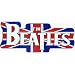 The Beatles - Logo on British UK Flag - Large Jumbo Vinyl Sticker / Decal