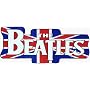 The Beatles - Logo on British UK Flag - Large Jumbo Vinyl Sticker / Decal