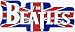 Automotive : The Beatles - Logo on British UK Flag - Large Jumbo Vinyl Sticker / Decal