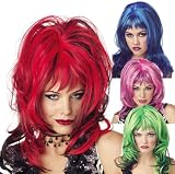 St Patricks Day Wig Red - Green - Blue or Pink