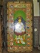 Hand Painted Buddha Wood Headboard/door Panel with Beautiful Patina and Intricate Detailing 72"x36