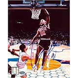 Dennis Rodman Chicago Bulls - Black/Action - 8x10 Autographed Photograph