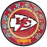 KANSAS CITY CHIEFS OFFICIAL 12.75" DIAMETER NFL THERMOMETER