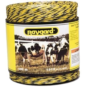 Baygard Electric Fence Yellow Black Wire - 1312 Feet #00122 from Electric Fences