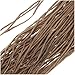 Silk Fabric String 2mm 'Light Cafe Brown' 42 Inch Strand (1)