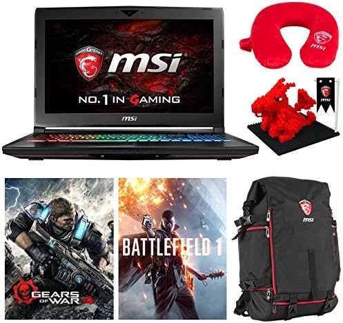 MSI GT62VR Dominator Pro-087 (i7-6700HQ, 16GB RAM, 500GB SATA SSD + 1TB HDD, NVIDIA GTX 1070 8GB, 15.6" Full HD, Windows 10) VR Ready Gaming Notebook