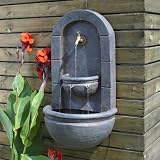 Stilvoller Brunnen/Wandbrunnen/Wasserfall mit Wasserhahn