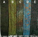 10" X 66" Rayon Batik Scarves - B Only