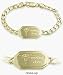 Engravable Unisex 10 Karat Yellow Gold Medical Bracelet