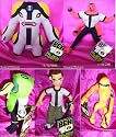 5 X BEN 10 SOFT TOYS ALIEN FORCE CANNONBALL UPCHUCK WILDMUTT FOURARMS BEN TEN